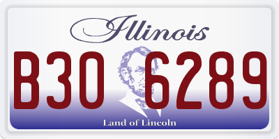 IL license plate B306289