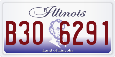 IL license plate B306291