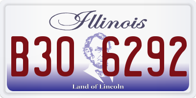 IL license plate B306292
