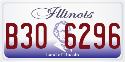IL license plate B306296