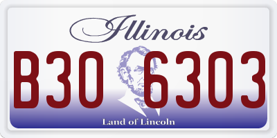 IL license plate B306303