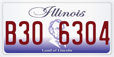 IL license plate B306304