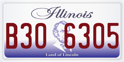IL license plate B306305