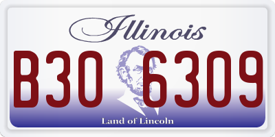 IL license plate B306309
