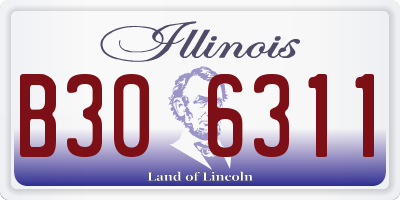 IL license plate B306311