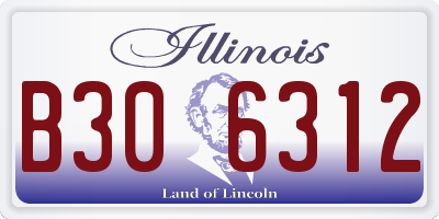 IL license plate B306312