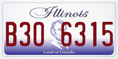 IL license plate B306315