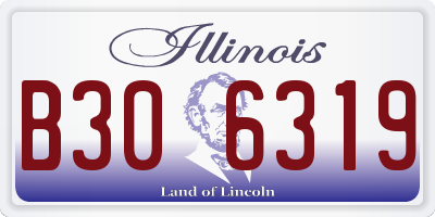 IL license plate B306319