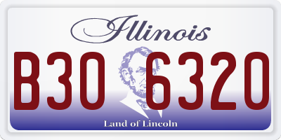 IL license plate B306320