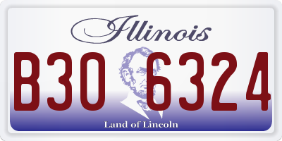 IL license plate B306324