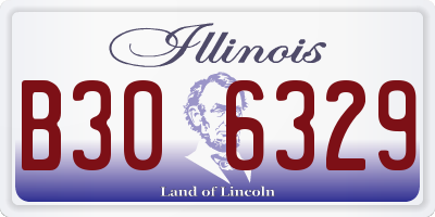 IL license plate B306329