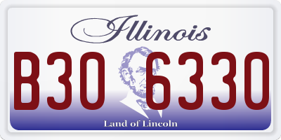 IL license plate B306330