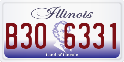 IL license plate B306331