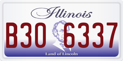 IL license plate B306337
