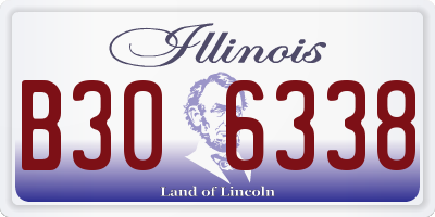 IL license plate B306338