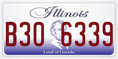 IL license plate B306339