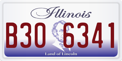 IL license plate B306341