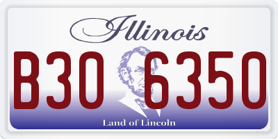 IL license plate B306350