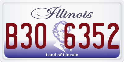 IL license plate B306352