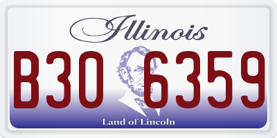 IL license plate B306359