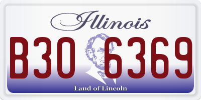 IL license plate B306369