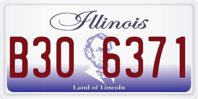IL license plate B306371