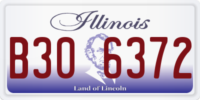 IL license plate B306372