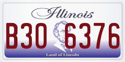 IL license plate B306376