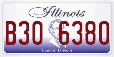 IL license plate B306380