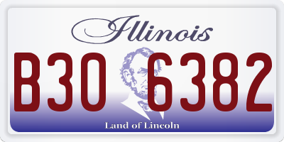IL license plate B306382