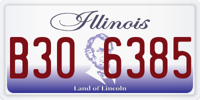 IL license plate B306385