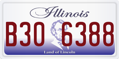IL license plate B306388