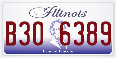 IL license plate B306389