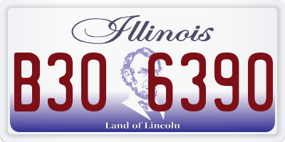 IL license plate B306390