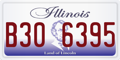 IL license plate B306395