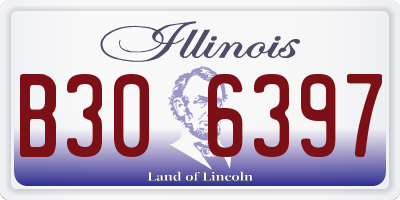 IL license plate B306397