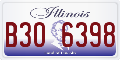 IL license plate B306398