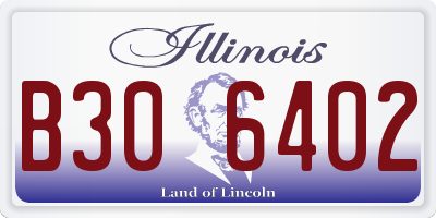 IL license plate B306402