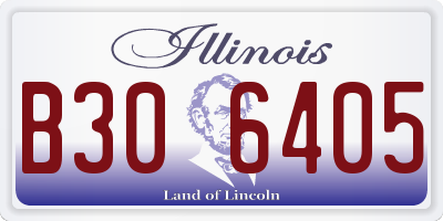 IL license plate B306405
