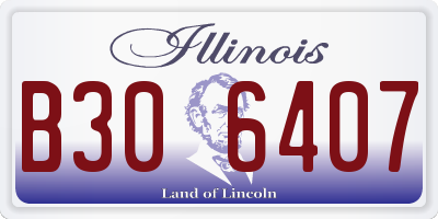 IL license plate B306407