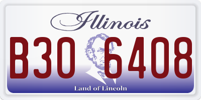 IL license plate B306408
