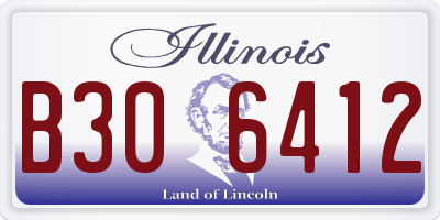 IL license plate B306412