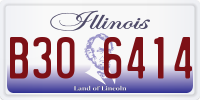 IL license plate B306414