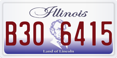 IL license plate B306415