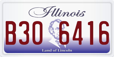 IL license plate B306416