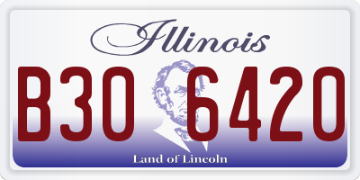 IL license plate B306420
