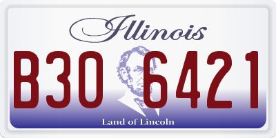 IL license plate B306421