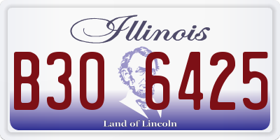 IL license plate B306425