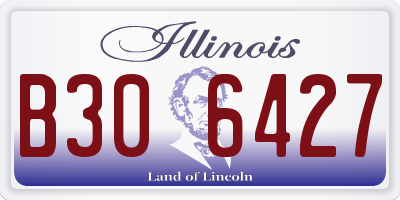 IL license plate B306427