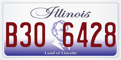 IL license plate B306428
